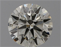 Natural Diamond 0.70 Carats, Round with Excellent Cut, I Color, IF Clarity and Certified by IGI