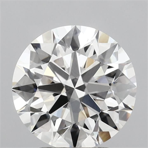 Picture of Lab Grown Diamond 3.14 Carats, Round with Ideal Cut, E Color, VVS2 Clarity and Certified by IGI