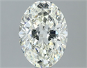 Natural Diamond 1.20 Carats, Oval with  Cut, J Color, VVS1 Clarity and Certified by IGI