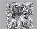 Natural Diamond 0.78 Carats, Princess with  Cut, D Color, IF Clarity and Certified by GIA