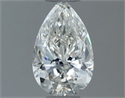 Natural Diamond 0.61 Carats, Pear with  Cut, H Color, SI1 Clarity and Certified by GIA