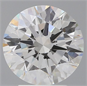 Lab Grown Diamond 3.55 Carats, Round with Ideal Cut, E Color, VVS2 Clarity and Certified by IGI