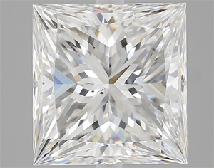 Picture of Natural Diamond 3.02 Carats, Princess with  Cut, D Color, SI1 Clarity and Certified by GIA