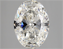 Natural Diamond 2.50 Carats, Oval with  Cut, G Color, SI1 Clarity and Certified by GIA