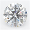 Lab Grown Diamond 2.36 Carats, Round with Ideal Cut, D Color, IF Clarity and Certified by IGI