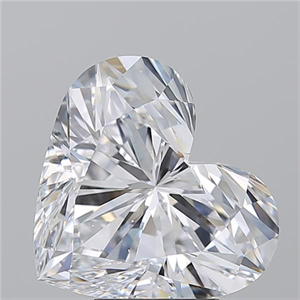 Picture of Natural Diamond 5.77 Carats, Heart with  Cut, D Color, SI1 Clarity and Certified by GIA