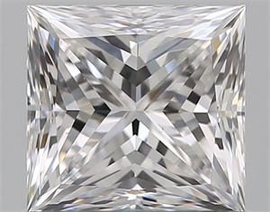 Picture of Natural Diamond 0.80 Carats, Princess with  Cut, E Color, VS1 Clarity and Certified by GIA
