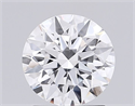 Lab Grown Diamond 1.52 Carats, Round with Ideal Cut, D Color, VVS2 Clarity and Certified by IGI