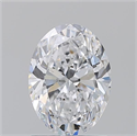 Natural Diamond 1.51 Carats, Oval with  Cut, D Color, SI1 Clarity and Certified by GIA
