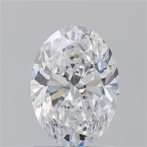 Picture of Natural Diamond 1.51 Carats, Oval with  Cut, D Color, SI1 Clarity and Certified by GIA