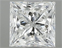 Natural Diamond 0.60 Carats, Princess with  Cut, F Color, VS2 Clarity and Certified by GIA