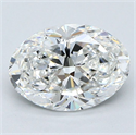 Diamante Natural 1.82 quilates, Ovalado , Color F, claridad VVS2 y certificado GIA