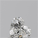 Natural Diamond 0.50 Carats, Heart with  Cut, I Color, VVS1 Clarity and Certified by GIA