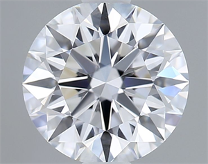 Picture of Lab Grown Diamond 1.08 Carats, Round with Ideal Cut, D Color, VVS2 Clarity and Certified by IGI