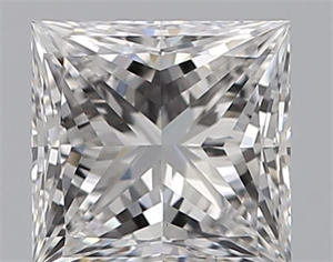 Foto Diamante Natural 0.53 quilates, Princesa , Color E, claridad VS2 y certificado GIA de