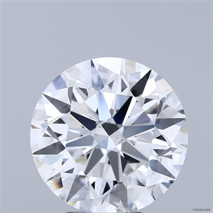 Picture of Lab Grown Diamond 6.50 Carats, Round with Excellent Cut, E Color, SI1 Clarity and Certified by IGI