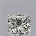 Natural Diamond 0.40 Carats, Princess with  Cut, G Color, IF Clarity and Certified by GIA