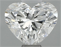 Natural Diamond 0.40 Carats, Heart with  Cut, F Color, VS2 Clarity and Certified by GIA