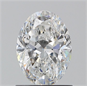 Natural Diamond 1.02 Carats, Oval with  Cut, E Color, SI1 Clarity and Certified by GIA