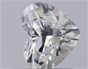 Natural Diamond 0.52 Carats, Heart with  Cut, E Color, SI1 Clarity and Certified by GIA