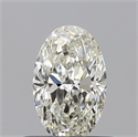 Diamante Natural 0.50 quilates, Ovalado , Color J, claridad VS1 y certificado GIA
