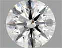 Lab Grown Diamond 1.42 Carats, Round with Ideal Cut, E Color, VS2 Clarity and Certified by IGI