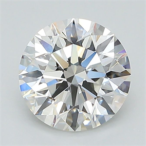 Picture of Lab Grown Diamond 1.53 Carats, Round with Ideal Cut, D Color, VVS2 Clarity and Certified by IGI