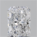 Natural Diamond 1.20 Carats, Radiant with  Cut, D Color, SI1 Clarity and Certified by GIA