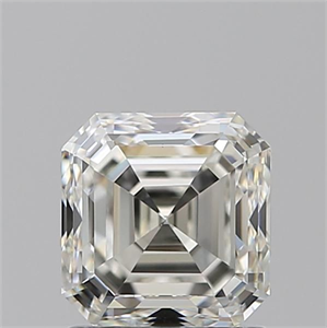 Picture of Natural Diamond 1.71 Carats, Asscher with  Cut, J Color, VS1 Clarity and Certified by GIA
