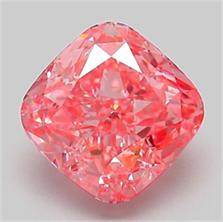 Picture of Lab Grown Diamond 2.09 Carats, CUSHION MODIFIED with  Cut, Fancy Vivid Pink Color, VVS2 Clarity and Certified by IGI