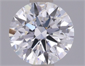 Lab Grown Diamond 1.02 Carats, Round with Ideal Cut, D Color, VS1 Clarity and Certified by IGI