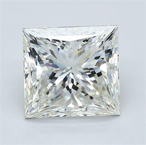 Picture of Natural Diamond 3.11 Carats, Princess with  Cut, J Color, SI1 Clarity and Certified by GIA