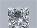 Diamante Natural 0.50 quilates, Princesa , Color G, claridad SI1 y certificado GIA