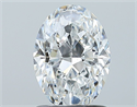 Natural Diamond 1.21 Carats, Oval with  Cut, E Color, SI1 Clarity and Certified by GIA