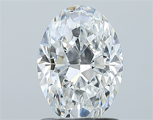 Picture of Natural Diamond 1.21 Carats, Oval with  Cut, E Color, SI1 Clarity and Certified by GIA