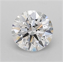 Lab Grown Diamond 0.90 Carats, Round with Ideal Cut, D Color, VVS2 Clarity and Certified by IGI