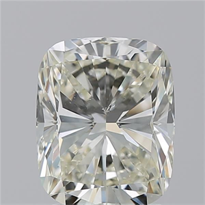 Foto Diamante Natural 2.52 quilates, Del cojín , Color L, claridad SI1 y certificado GIA de