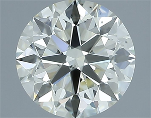 Picture of Natural Diamond 1.50 Carats, Round with Excellent Cut, L Color, VS2 Clarity and Certified by IGI
