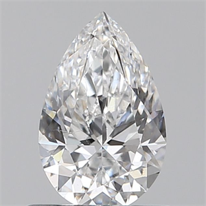 Picture of Natural Diamond 0.60 Carats, Pear with  Cut, D Color, SI1 Clarity and Certified by GIA