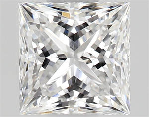 Foto Diamante Natural 0.51 quilates, Princesa , Color D, claridad SI1 y certificado GIA de