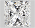 Natural Diamond 0.51 Carats, Princess with  Cut, D Color, SI1 Clarity and Certified by GIA