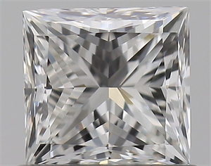 Picture of Natural Diamond 0.70 Carats, Princess with  Cut, H Color, VVS2 Clarity and Certified by GIA