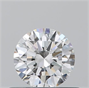 Natural Diamond 0.50 Carats, Round with Excellent Cut, F Color, VVS2 Clarity and Certified by GIA