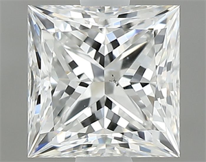 Foto Diamante Natural 1.00 quilates, Princesa , Color F, claridad SI1 y certificado GIA de