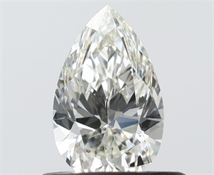 Picture of Natural Diamond 0.50 Carats, Pear with  Cut, I Color, VVS1 Clarity and Certified by IGI