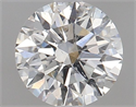 Natural Diamond 0.70 Carats, Round with Excellent Cut, H Color, SI1 Clarity and Certified by GIA