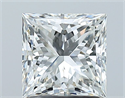 Natural Diamond 1.50 Carats, Princess with  Cut, H Color, VS2 Clarity and Certified by GIA