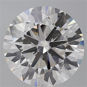 Picture of Lab Grown Diamond 7.08 Carats, Round with Ideal Cut, E Color, VS2 Clarity and Certified by IGI