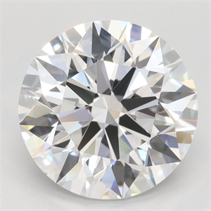 Picture of Lab Grown Diamond 4.06 Carats, Round with Excellent Cut, D Color, VVS1 Clarity and Certified by GIA