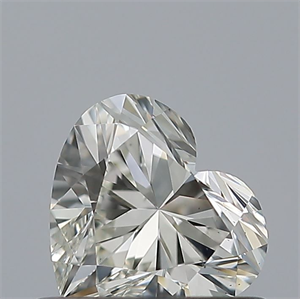 Picture of Natural Diamond 0.51 Carats, Heart with  Cut, I Color, VS2 Clarity and Certified by GIA
